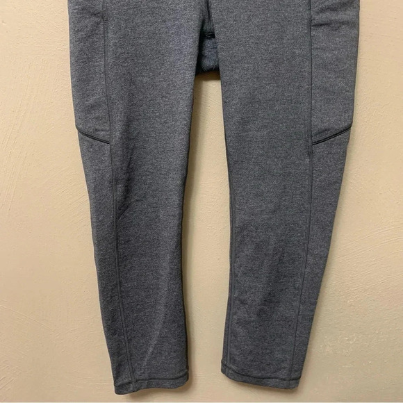 Lululemon Speed Up Crop 21" Heathered Black Size 6 W6AK6S - Picture 6 of 15